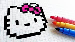 Maybe you would like to learn more about one of these? Handmade Pixel Art How To Draw Hello Kitty Pixelart Youtube