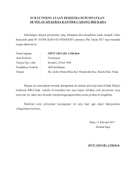 Bersedia ditempatkan di seluruh wilayah negara kesatuan republik indonesia. 14 Contoh Surat Pernyataan Kesanggupan Cpns