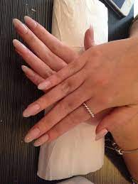 Natural nails are often too weak to hold this structure on their own, so most almond manicures are. Natural Almond Acrylic Nails Much Like Your Hair Your Nails Begin To Learn That There S A Ro Rounded Acrylic Nails Natural Acrylic Nails Acrylic Nail Shapes