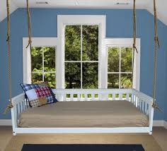 Complete diy instructions for building a hanging bed. Pine Wood Mission Hanging Twin Bed Frame