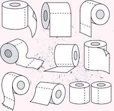 Toilet Paper Roll Icons Collection 3d Sketch Paper Illustration Paper Drawing Toilet Paper