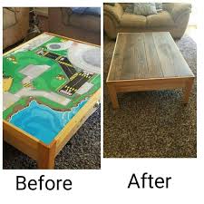 Repurposed Train Table Kids Train Table Train Table Table Makeover