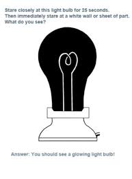 Do You See A Lit Light Bulb Optical Illusions Illusions Cool Optical Illusions
