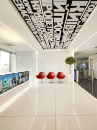 Mts Headquarters On Behance Interior Architecture Office Ceiling Design Corporate Office Decor