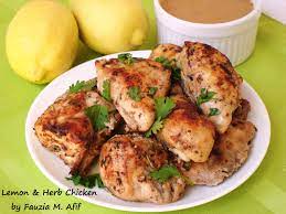 Lemon And Herb Chicken Fauzia S Kitchen Fun Herb Chicken Indian Food Recipes Sauteed Veggies