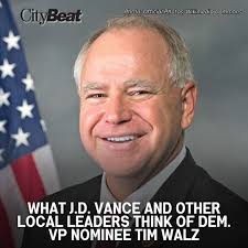 Republican Vice Presidential nominee J.D. Vance, a Middletown native, has a  new challenger in Minnesota Governor Tim Walz for the 2024 election.⁠ ⁠ In  response to the Walz news, Vance told reporters
