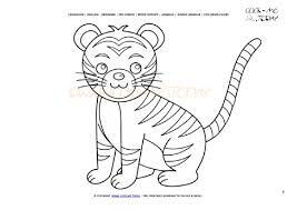Safari animals coloring pages getcoloringpages com. Coloring Page Tiger Color Picture Of Tiger