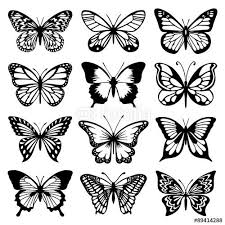 Black And White Butterfly Meaning Vector Butterfly Vector Set Tattoos Tattoo Designs Butterfly Stencil Tattoos