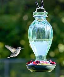 But, they still offer many attractive styles to choose from, including blown glass and cut glass options that can be very elegant. Simple Glass Hummingbird Feeder