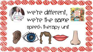 Children will see that every hand print is different as they work together on a cooperative art project. We Re Different We Re The Same Speech Therapy Unit By Thspeech