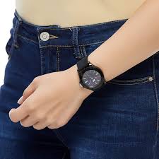 Official Warranty Skechers Sr6079 Rosencrans Mid Size Quartz Analog Black Silicone Strap Watch 2 Years Warranty