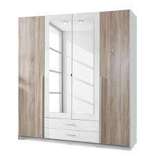 Jetzt Den Modernen Drehturenschrank Roland In Alpinweiss Eiche Sagerau Dekor 180 X 197 X 58c Drehturenschrank Kleiderschrank Fur Dachschrage Billige Schranke