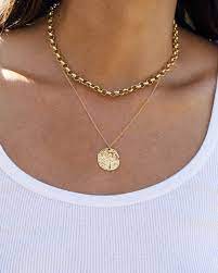 Gold Necklace Medallion Necklace Pendant Necklace Coin Etsy In 2020 Fashion Necklace Diy Fashion Necklace Gold Necklace Set