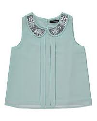 Sequinned Peter Pan Collar Top Kids George At Asda Tops Peter Pan Collar Top Latest Fashion For Women