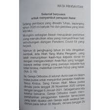 Kata pembukaan sekaligus laporan panitia natal kpa. Embun Sorgawi Bln Des 2020 Puasa Pra Natal Shopee Indonesia