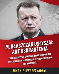 Mariusz Błaszczak z aktem oskarżenia❗