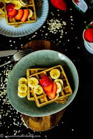 Gluten And Refined Sugar Free Oats And Banana Waffles