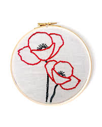 See more ideas about embroidery patterns, hand embroidery, embroidery. Poppy Flower Hand Embroidery Pattern Design