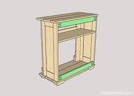 Fireplace tv stands usually have compartments to hide some small media components and doors to conceal bulky electronics. Diy Electric Fireplace Tv Stand Free Plans Saws On Skates