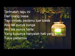 Dm c yang ku punya hanyalah. Cinta Luar Biasa Andmesh Kamaleng Lirik Youtube