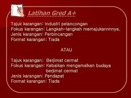 Penanda wacana untuk memulakan ayat pendahuluan karangan. D Karangan Bahasa Melayu Spm
