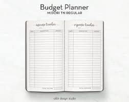 Standard Tn Budget Planner Expense Tracker Income Tracker Tn Inserts Financial Planner Travelers Note Budget Planner Money Organization Financial Planner
