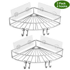 Check spelling or type a new query. No Tax Shower Caddy Corner With 4 Hooks Yuleer 304 Stainless Steel Adhesive Shower Corner Shelf 2 Pack Wall Mounted Shower Organizer For Bathroom And Kitchen Storage Organizers Free Delivery