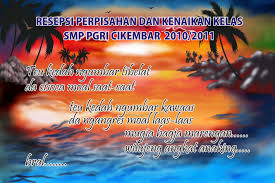 Hasil gambar untuk kata kata perpisahan sekolah