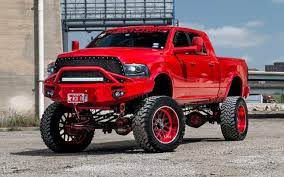 Dodge Ram Body Lift Heavy Duty Truck Red Custom Wheels Hd Wallpapers Hd Wallpapers Truck Rims Trucks Lifted Trucks