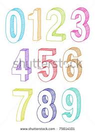 Hand Drawn 3d Numbers Bullet Journal Ideas Pages Lettering Alphabet Hand Lettering Alphabet