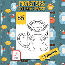 Coloring pages, adult coloring pages, 5x7 adult coloring book pages, set of 5 coloring pages this listing is for one set of five super fun 5x7 coloring sheets! Monsters Coloring Pages 74 Printable Coloring Sheets 8 5 X 11 Inches