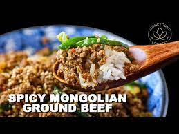 Spicy Mongolian Ground Beef Easy Recipe Youtube Ground Beef Recipes Easy Meals