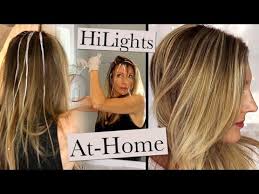 Highlighting means adding lighter colors in small sections to your hair. At Home Hair Color Grey Roots No Foil Highlights Youtube