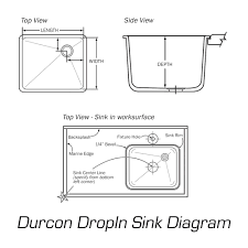 durcon epoxy sink model d15 (16 x 12
