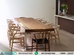 Meja Kayu Suar Trembesi Solid Harga Murah Kayu Solid Perabot Dan Set Meja Makan