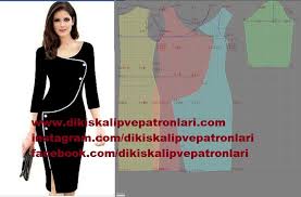 Dikis Kaliplari Ve Patronlari Kolay Pratik Kesim Elbise Kaliplari Elbise Elbise Dikis Rehberleri Elbiseler