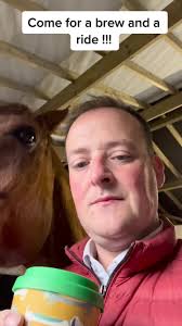 Riding A Horse with A Cup of Tea