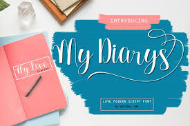 Every font is free to download! My Diarys 198908 Calligraphy Font Bundles