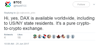 Яагаад dax ийг сонгох хэрэгтэй гэж? Btcc Launches Dax Cryptocurrency Only Exchange Worldwide Featured Bitcoin News