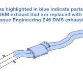 Rogue Engineering E46 DMS Exhaust - 325/330 (not Convertible)