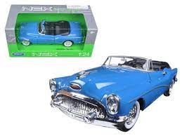 1953 Buick Skylark Convertible Blue 1 24 Diecast Model Car By Welly Buick Skylark Buick Diecast
