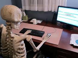 Maybe you would like to learn more about one of these? Skeleton At Computer Desk Meme Generator Imgflip