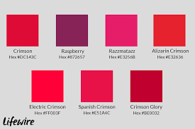 how to use crimson in print and web design