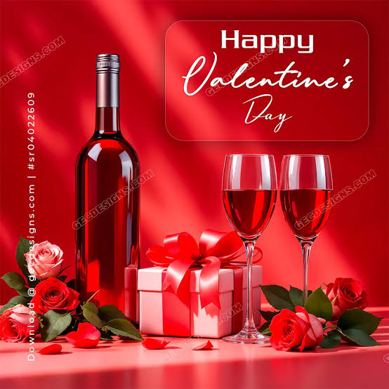 Fine Valentine wines delivered fast across Lagos, AI generated