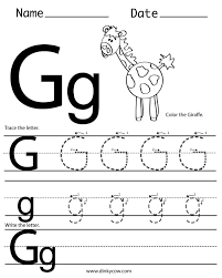 16 Letter G Traceable Worksheets El Interes