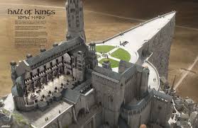 Artstation Lord Of The Rings Minas Tirith Hall Of Kings Cross Section Adam J Middleton Minas Tirith Lord Of The Rings Fantasy Castle