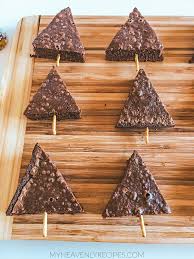 You can leave it natural or add some sweet decorations. Christmas Tree Brownies My Heavenly Recipes