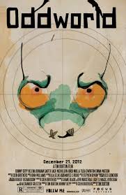 The Art Of Oddworld Inhabitants The First Ten Years Oddworld Movie Poster Created By Danielle Voigt Inspirational Posters Abe S Oddysee Movie Posters