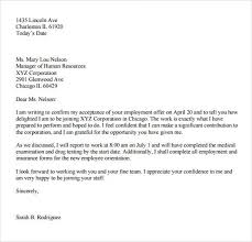 Mary lou nelson manager of human resources xyz corporation 2901 glenwood ave chicago il 60429 dear ms. 18 For Job Acceptance Letter Format Resume Format