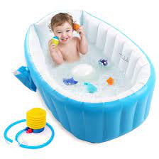 They do tend to take up a baby bath tubs come in many varieties. Baybee Sansa Baby Bathtub With Inflator Pump Inflatable Baby Bath Tub For Kids Toddler Mini Air Swimming Pool Kid Infant Toddler Thick Foldable Shower Basin With Soft Cushion Central Seat Blue Amazon In